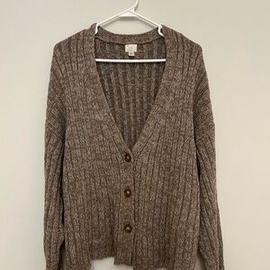 a new day Brown Button-Up Cardigan